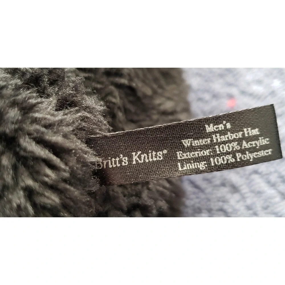 Britt's Knit Mens Beanie Has‎ Fleece Lining